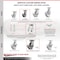 Service Caster 5 Inch Kingpinless Semi Steel Poly Wheel Swivel Caster with Swivel Lock SCC SCC-KP30S520-SSR-BSL - alternate 6